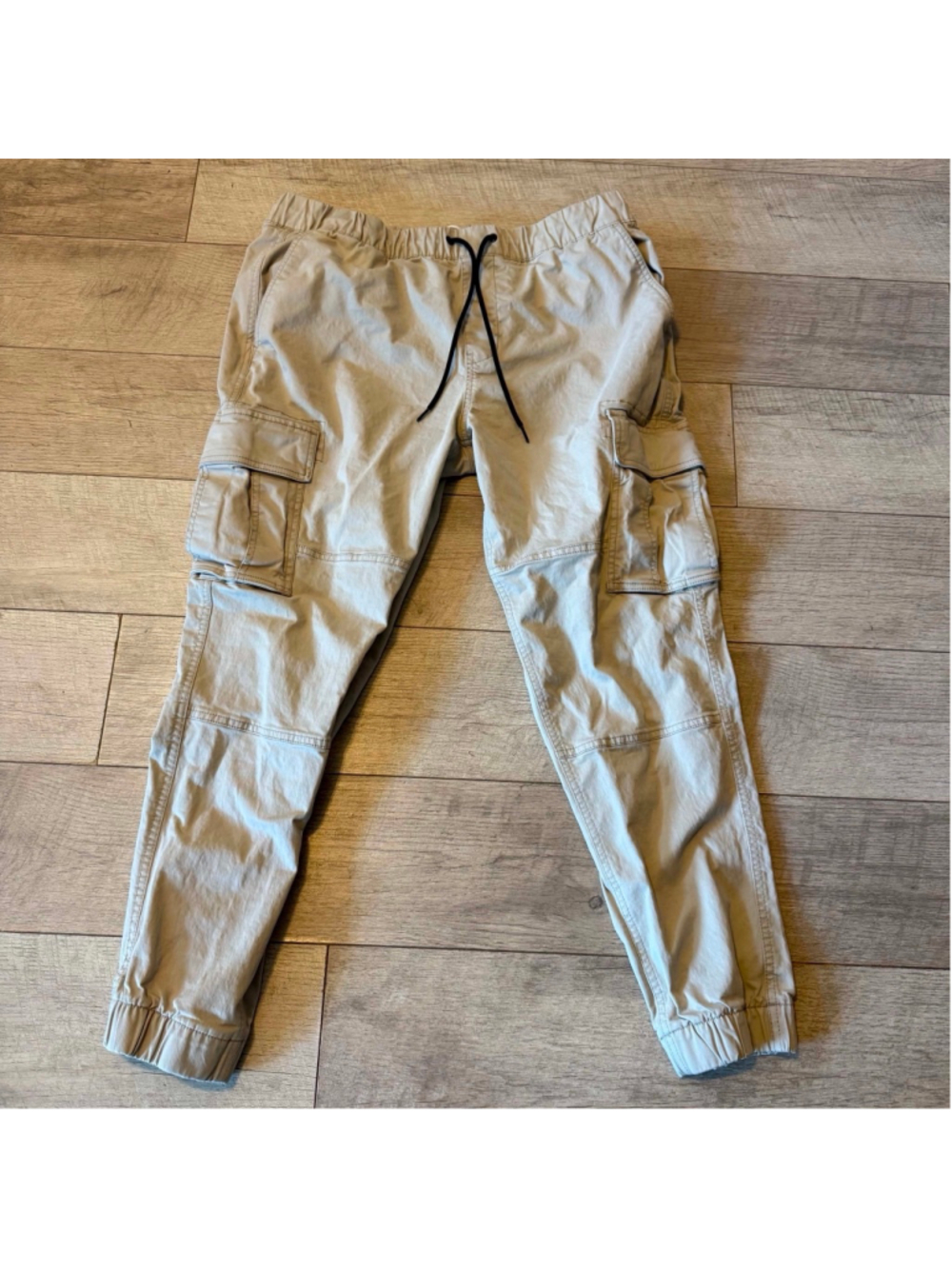 Old Navy Modern Jogger Built-In Flex Cargo Pants Khaki Tan Size Large L